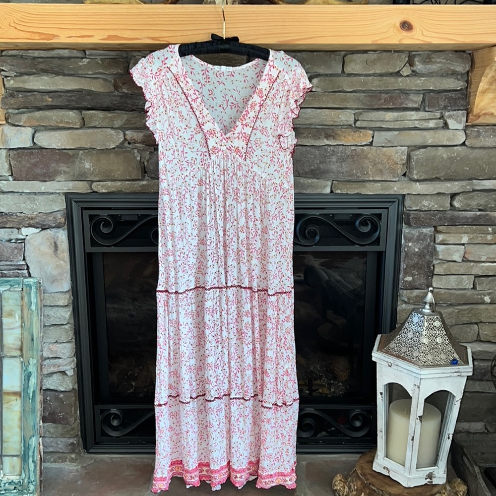 Poupette St. Barth Maxi Dress Floral Sz S/M